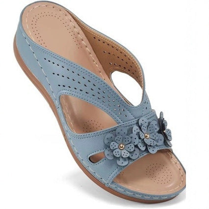 VIRGINIA | FLORAL ORTHOPEDIC WEDGE SANDALS
