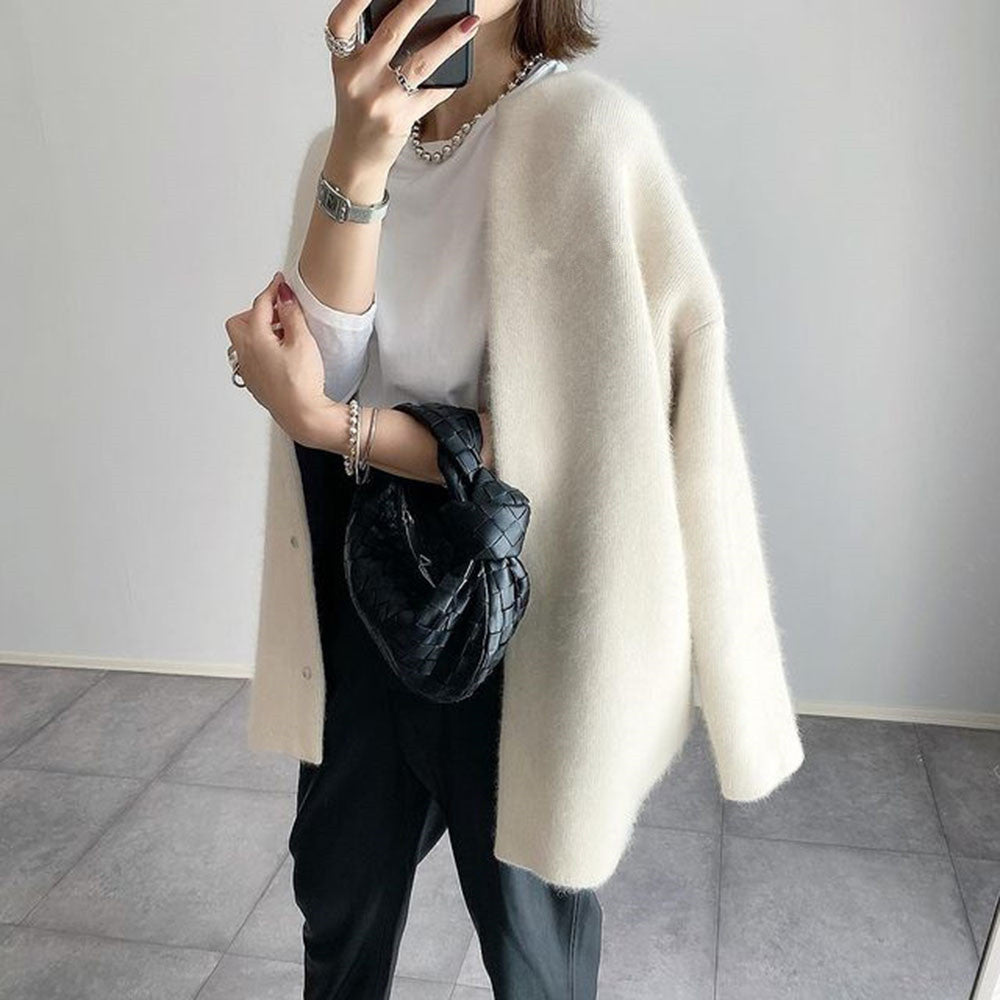 Chloé™ - Elegant Cashmere Cardigan