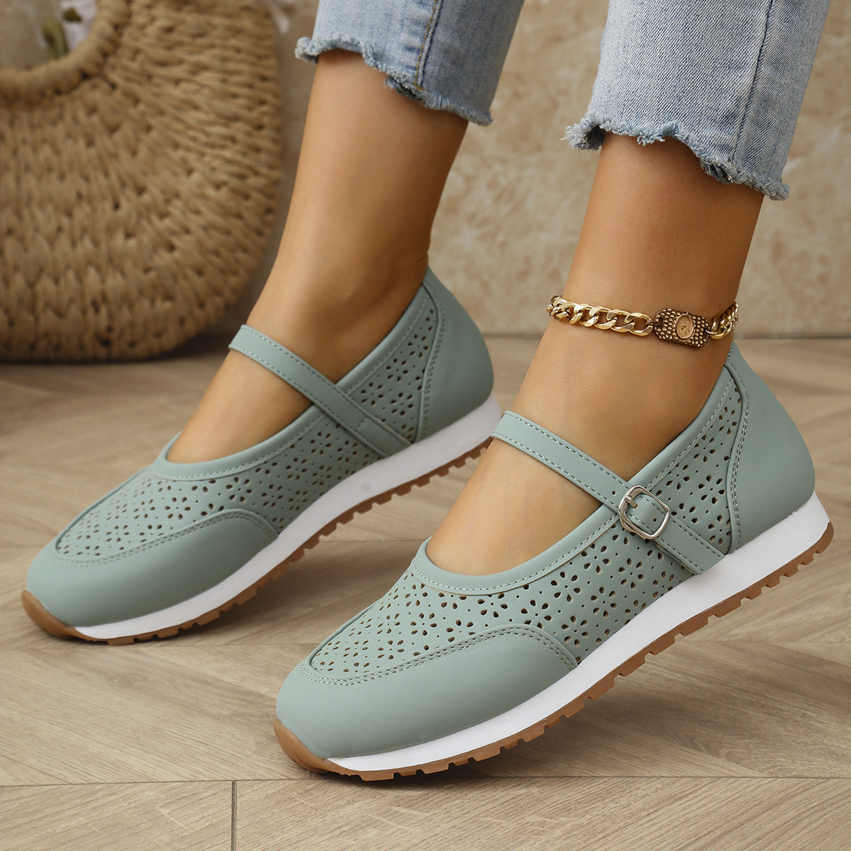 TIFFANY | BREATHABLE ORTHOPEDIC STRAP SHOES