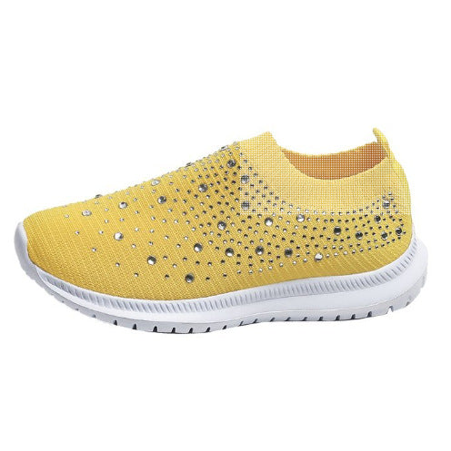 CRYSTAL | RHINESTONE ORTHOPEDIC SLIP-ON SNEAKERS