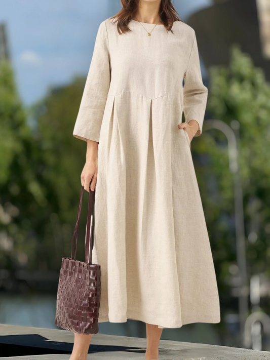 Julia Elegance – Long linen dress