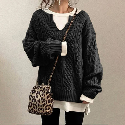 Oversized Cable Knit Sweater