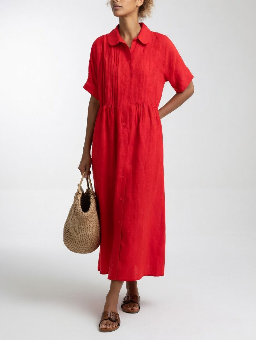 Rosalie™ | Relaxed Button-Front Maxi Dress