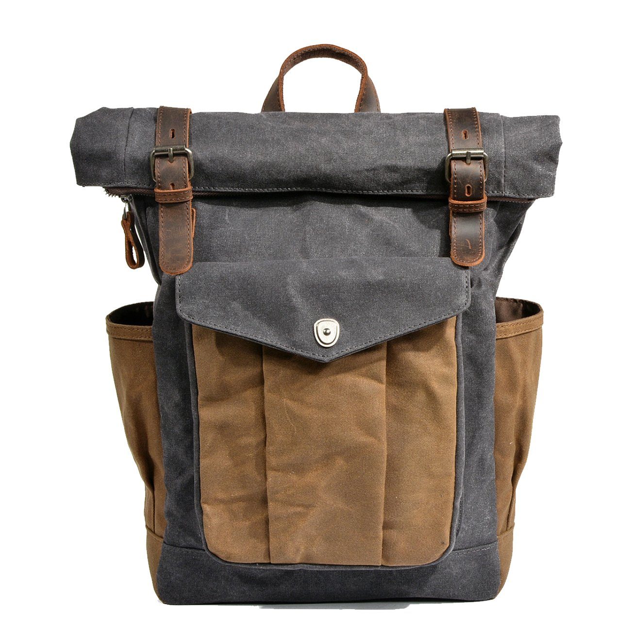 Waxed Canvas Rolltop Backpack | MARSEILLE