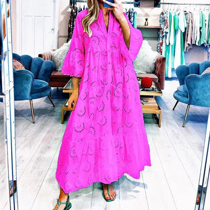 Léa – Embroidered lace dress