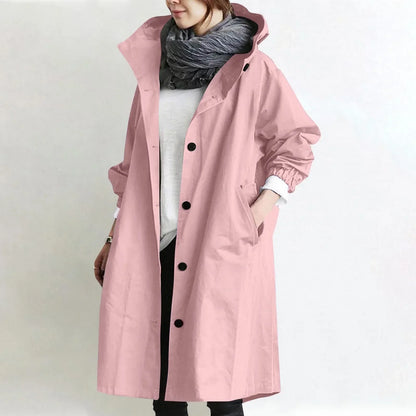 Sabrina™ | Classic Hooded Trench Coat