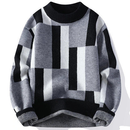 Harper™ | Mock Neck Plaid Sweater for Men