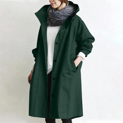 Sabrina™ | Classic Hooded Trench Coat