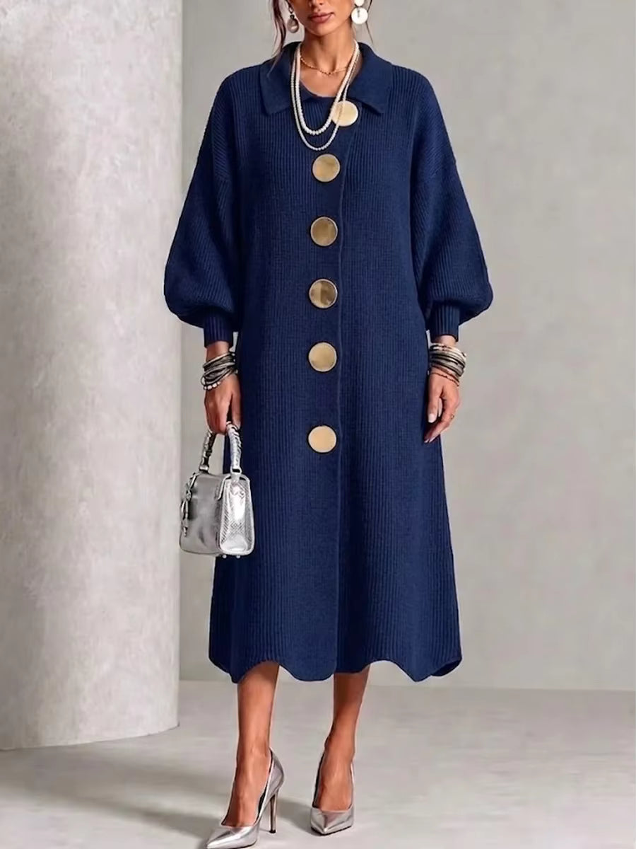 Norma | Long Sleeve Button-Down Dress