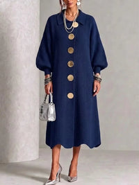 Norma | Long Sleeve Button-Down Dress