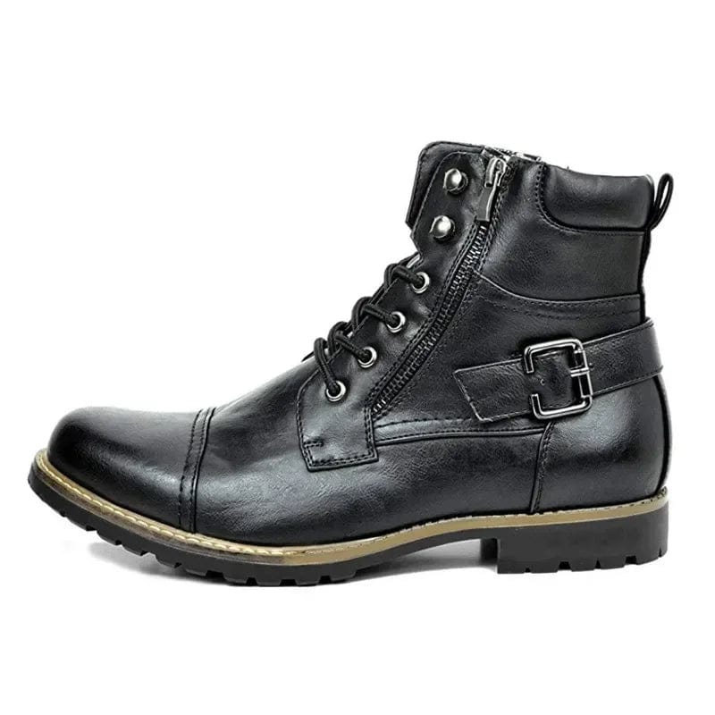 Edoardo | Elegant Leather Lace-Up Boots