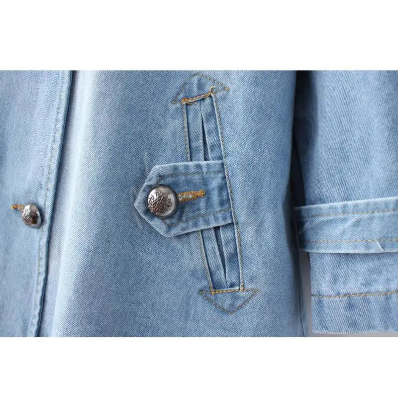 Riviera – Chic Denim Cape Jacket