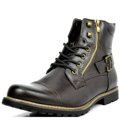 Edoardo | Elegant Leather Lace-Up Boots