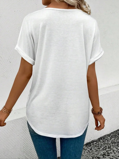 Elara | Chic Comfort V-Neck T-Shirt