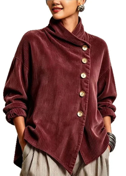 Rebecca™ | Corduroy Button-Up Top