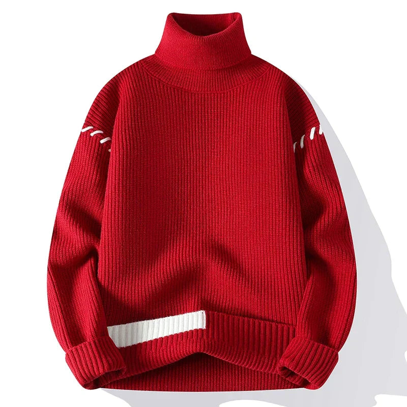 Harper™ | Men's Patchwork Turtleneck Sweater