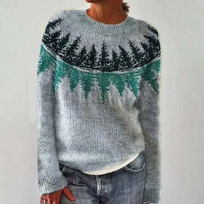 Harper™ | Autumn Knit Sweater with Patterns