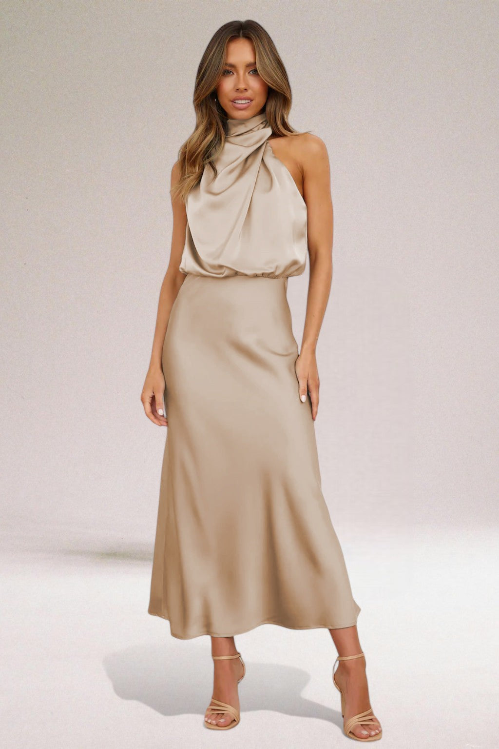 Flavia™ | Glamorous satin dress