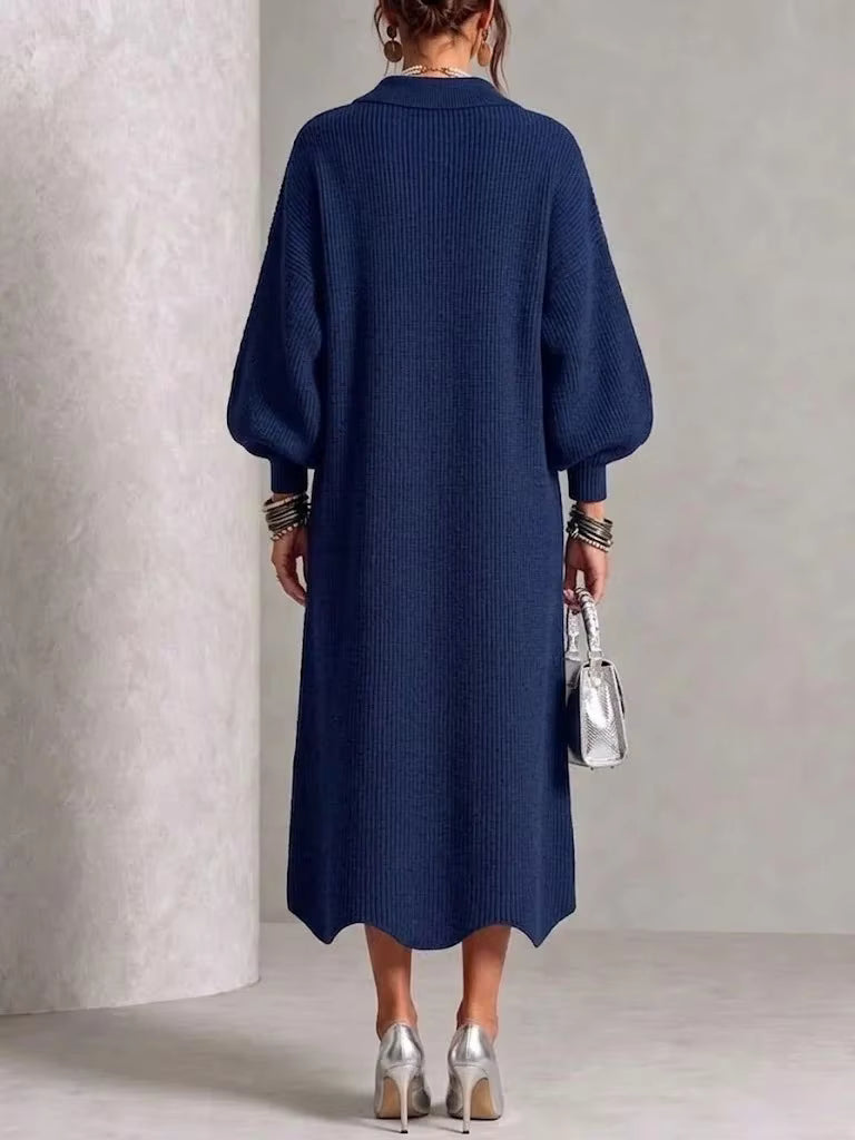 Norma | Long Sleeve Button-Down Dress