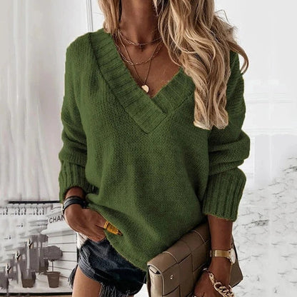 Jane - Cozy V-Neck Sweater