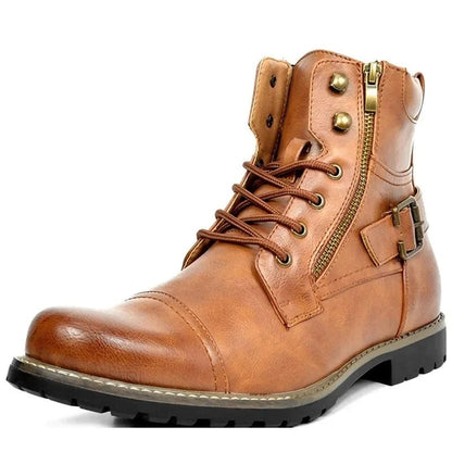 Edoardo | Elegant Leather Lace-Up Boots