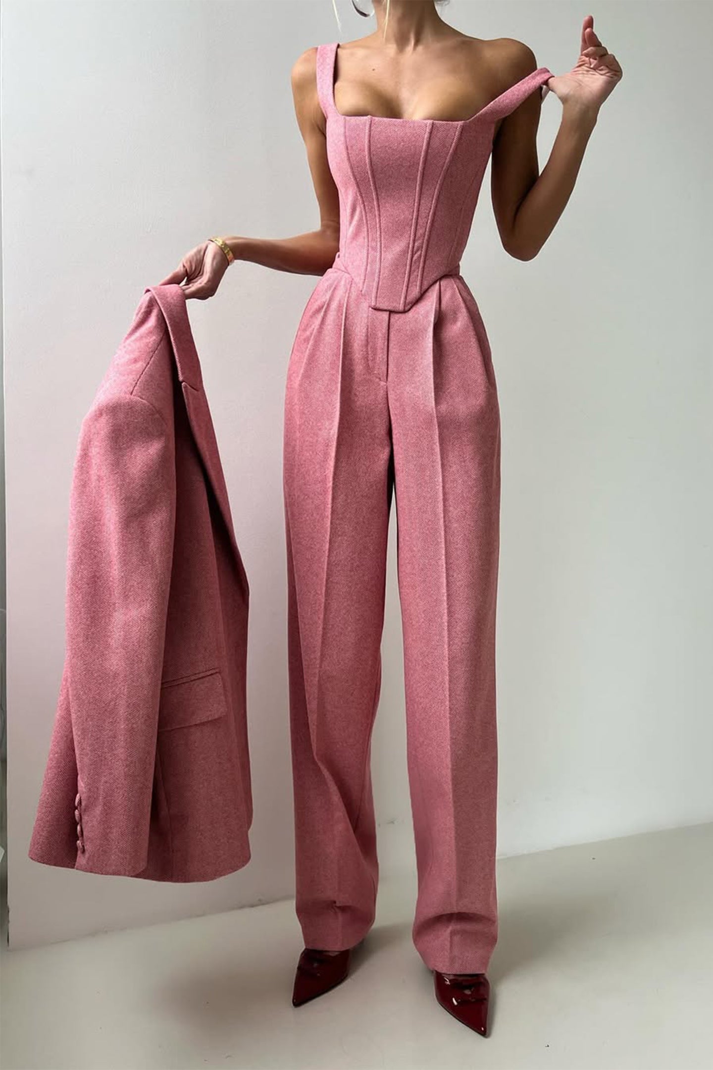 Dolce™ | Women’s Double-Breasted Blazer 3-Piece Set