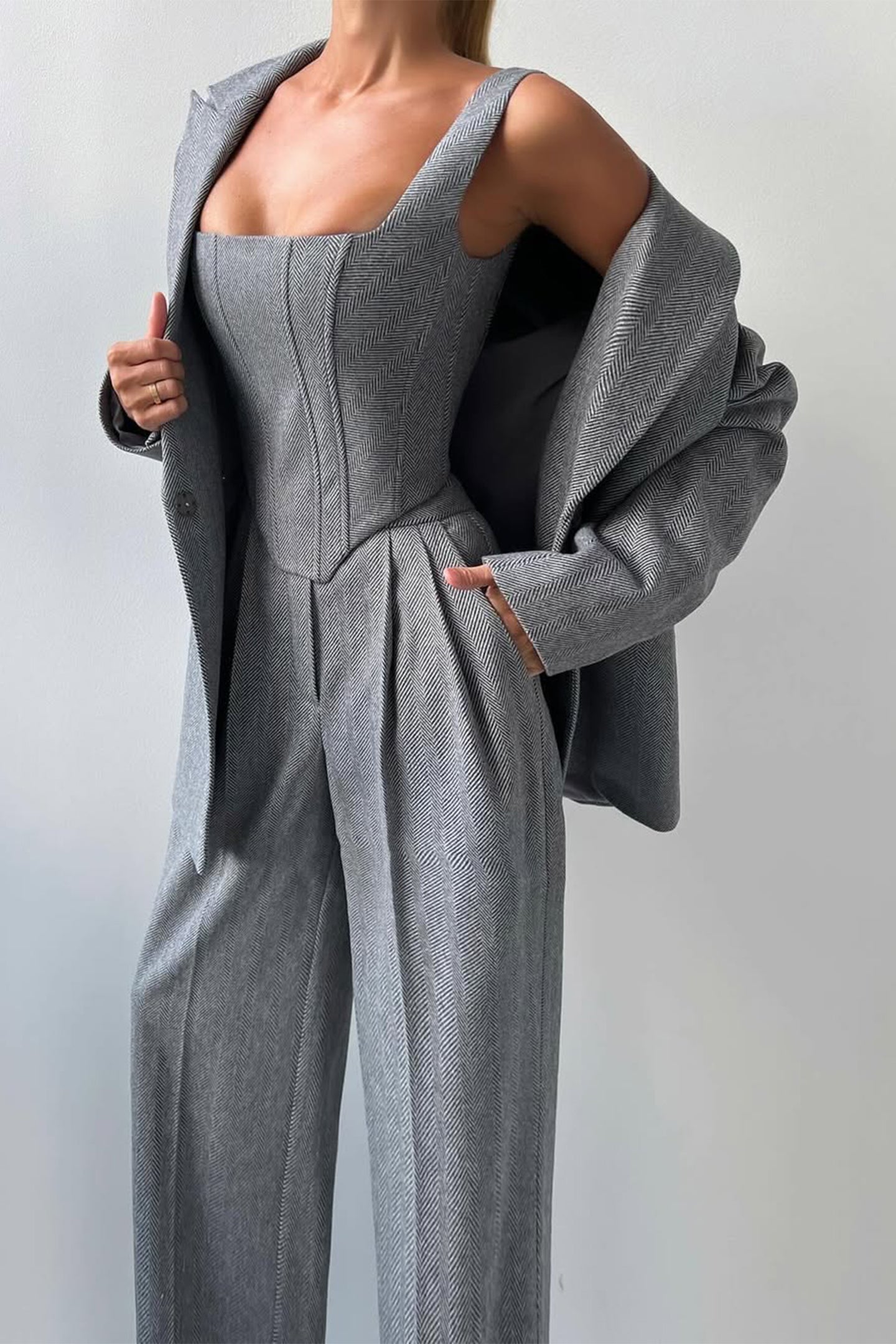 Dolce™ | Women’s Double-Breasted Blazer 3-Piece Set