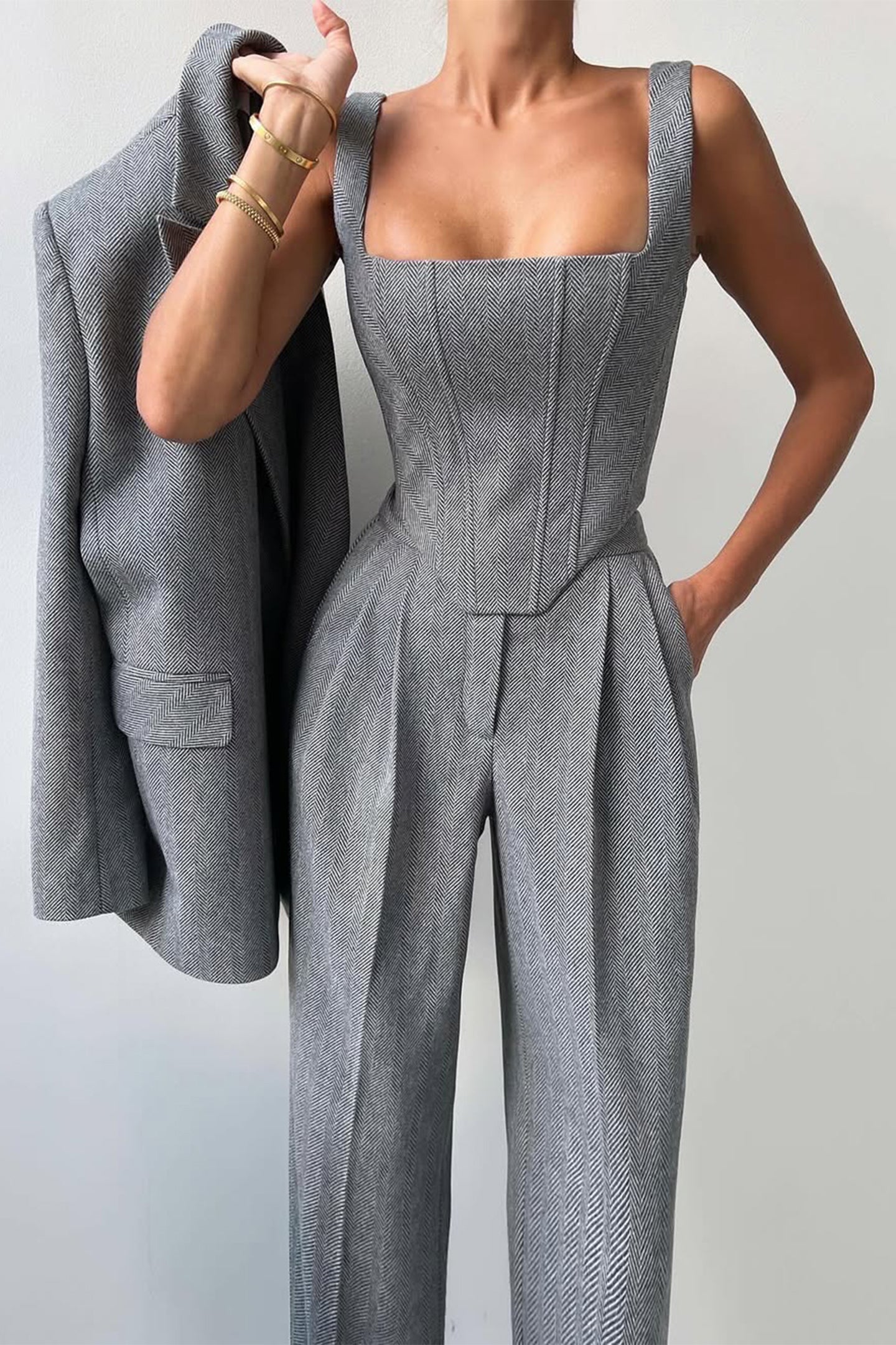 Dolce™ | Women’s Double-Breasted Blazer 3-Piece Set