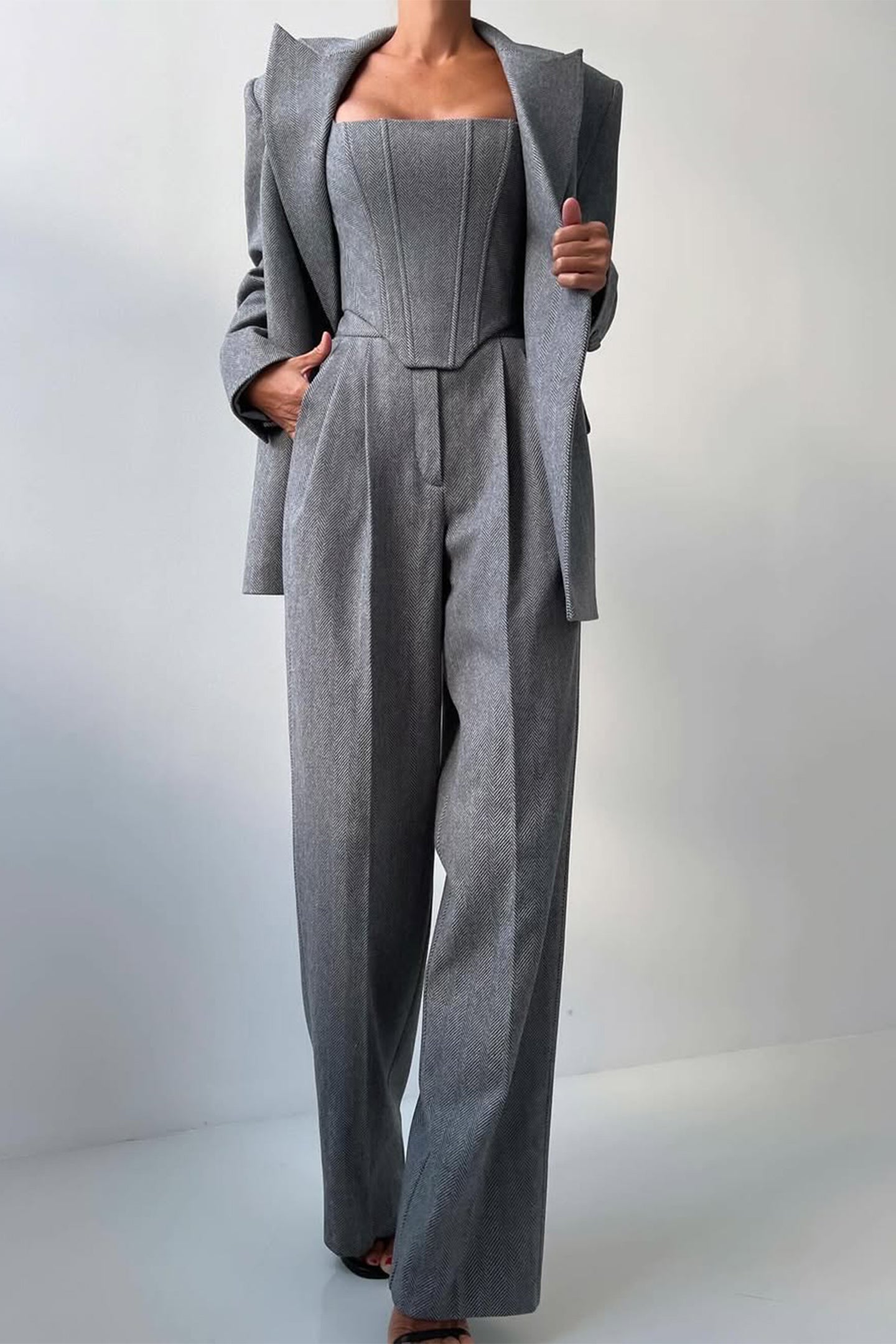 Dolce™ | Women’s Double-Breasted Blazer 3-Piece Set