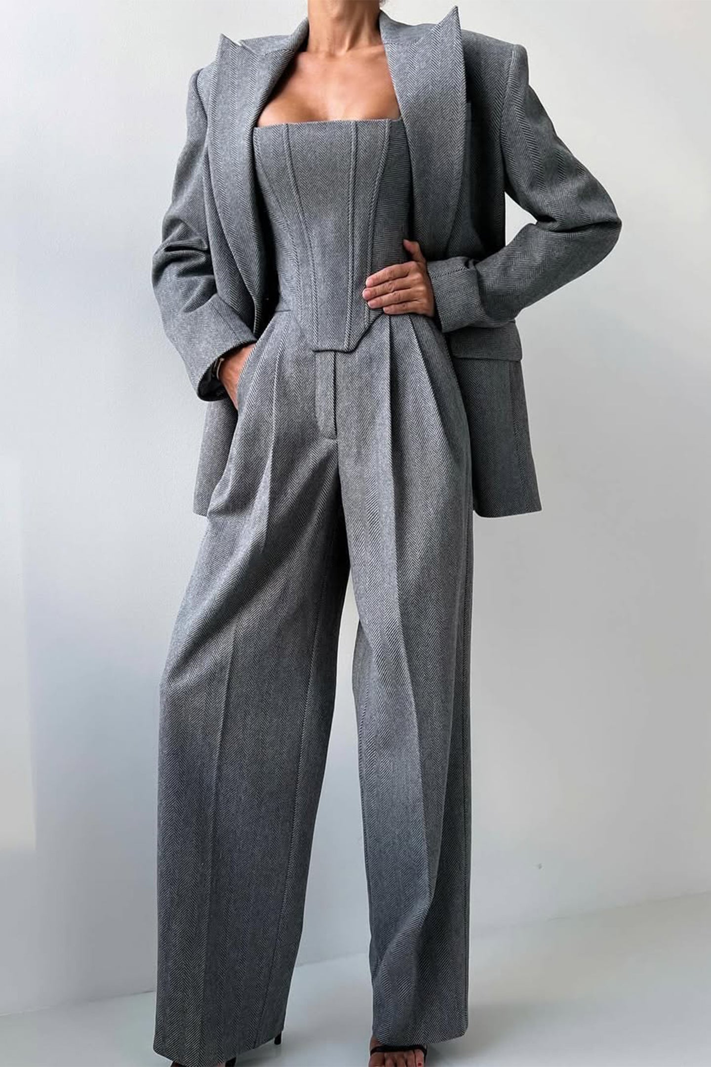 Dolce™ | Women’s Double-Breasted Blazer 3-Piece Set