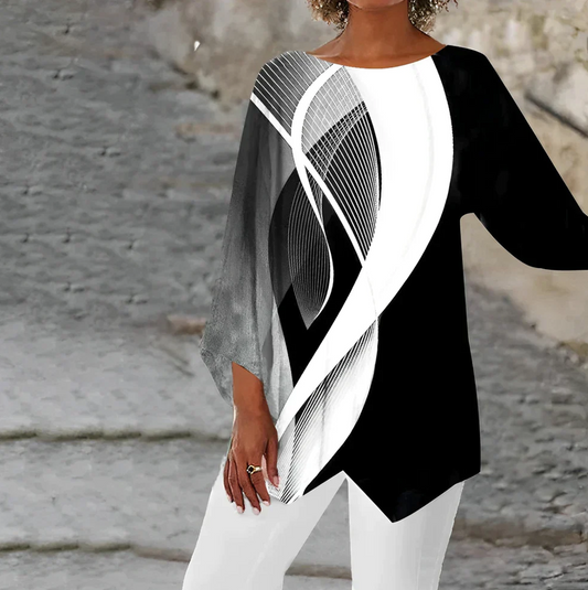 Alexandra - Long Sleeve Tunic Shirt
