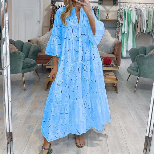 Léa – Embroidered lace dress