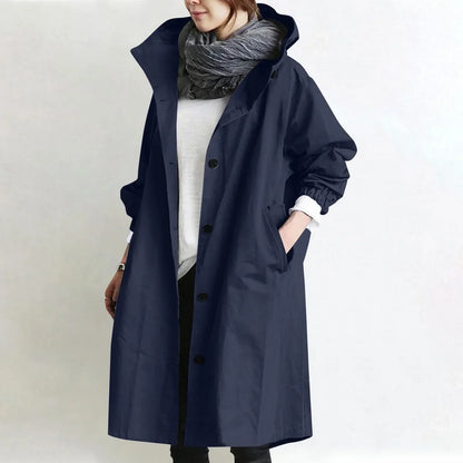 Sabrina™ | Classic Hooded Trench Coat