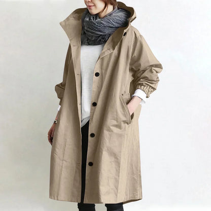 Sabrina™ | Classic Hooded Trench Coat