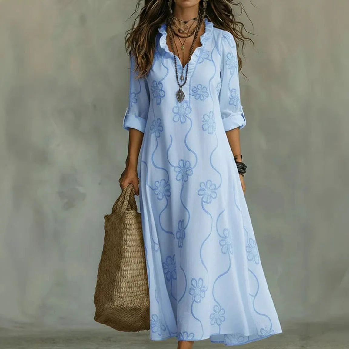 Cora | Long Floral Summer Dress