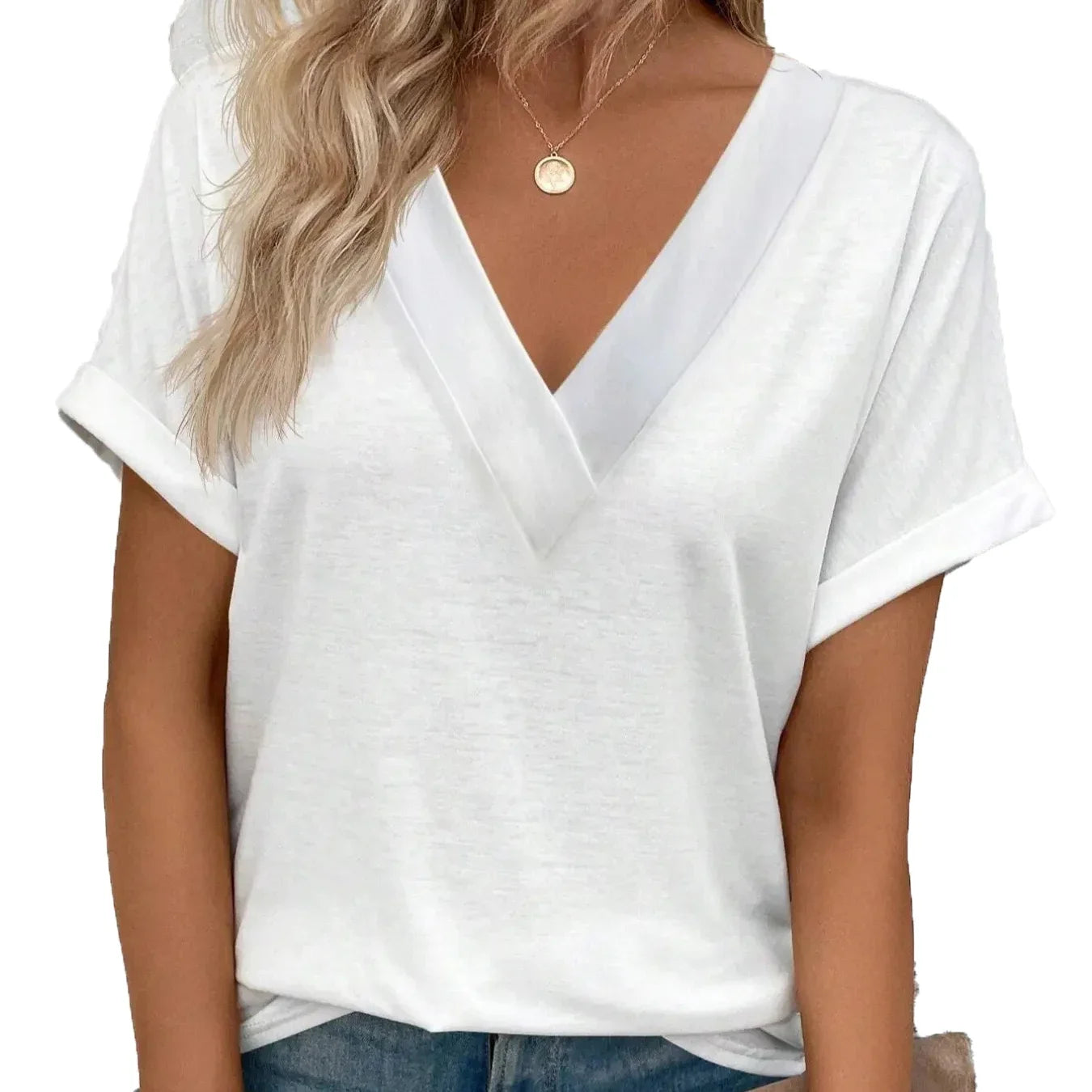 Elara | Chic Comfort V-Neck T-Shirt