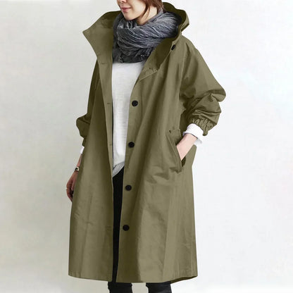 Sabrina™ | Classic Hooded Trench Coat