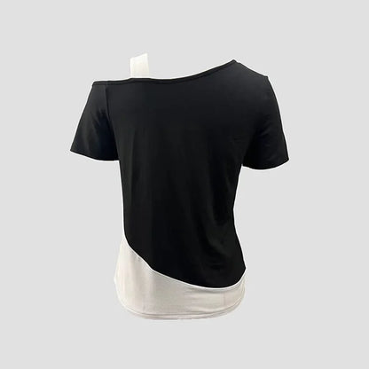 Jolijn | Chic Color Block Off-Shoulder Top