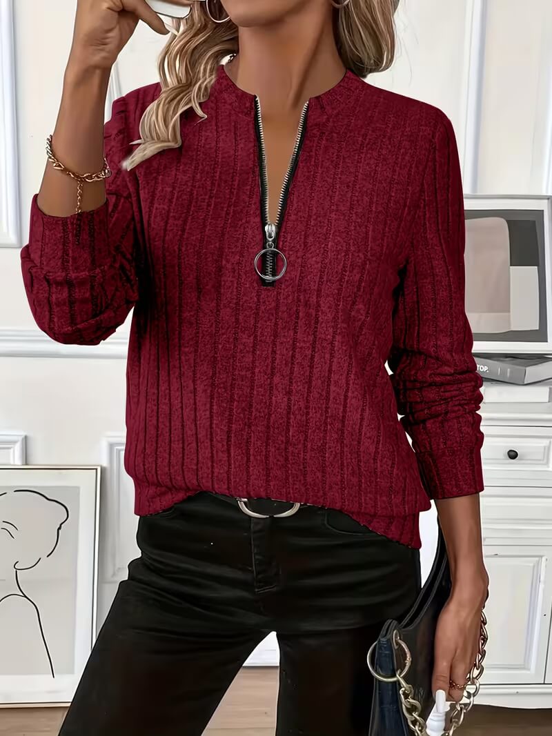 Delaney™ | Relaxed Quarter-Zip Sweater