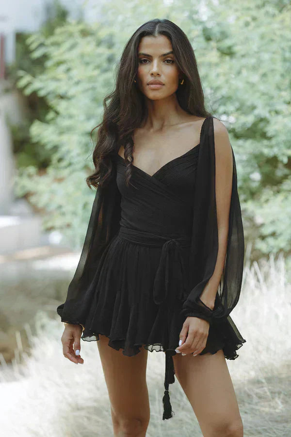 BEVERLY | MINI DRESS WITH ELEGANT SLEEVES