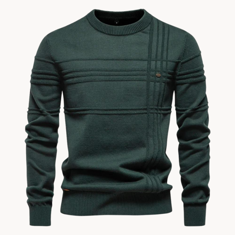 Harper™ | Men's Sweater with Checkered Design