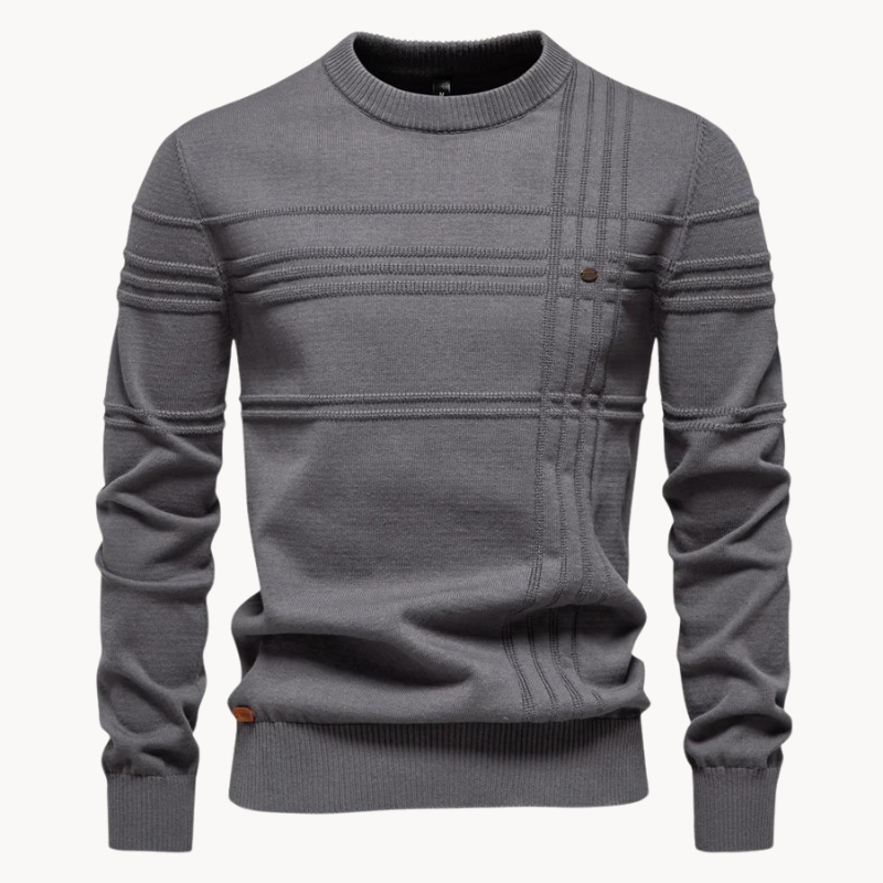 Harper™ | Men's Sweater with Checkered Design