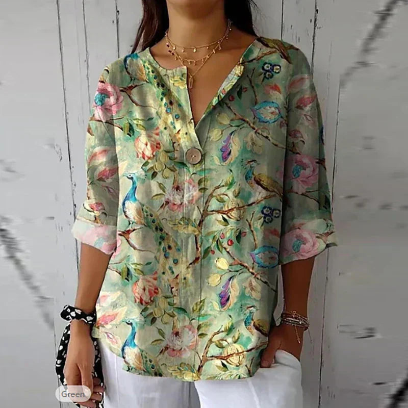 Meredith™ | Chic Floral Blouse