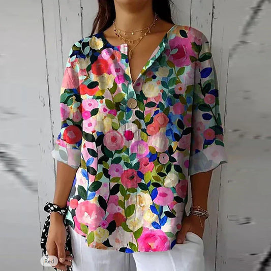 Meredith™ | Chic Floral Blouse