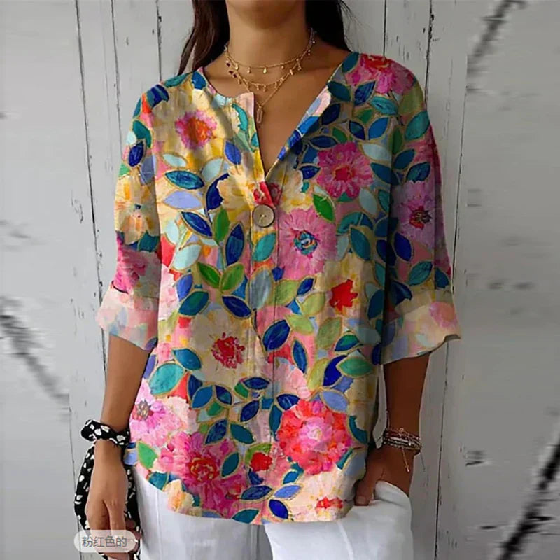 Meredith™ | Chic Floral Blouse