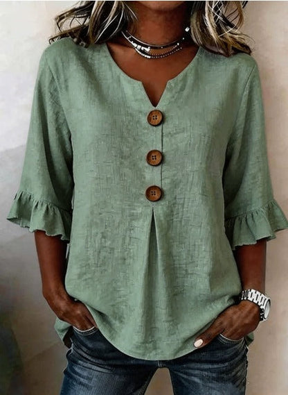 Sage | Linen Cotton Blouse