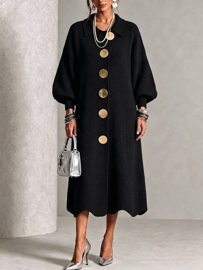 Norma | Long Sleeve Button-Down Dress
