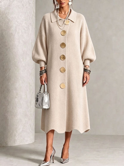 Norma | Long Sleeve Button-Down Dress