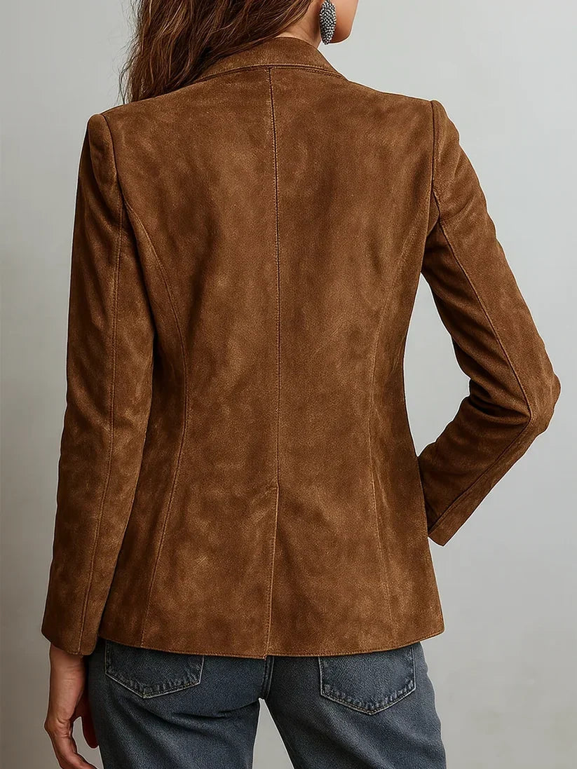 Eleanor™ | Vintage Brown Blazer