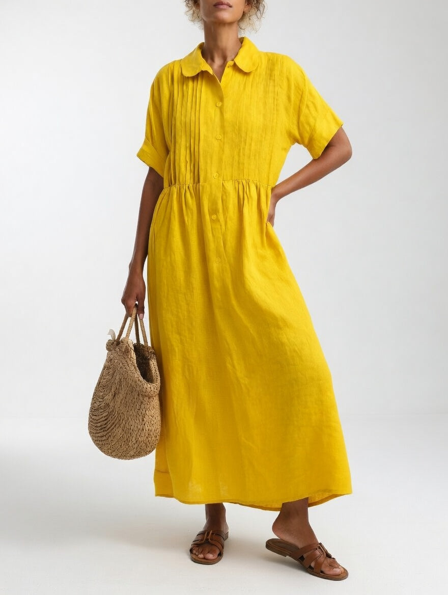 Rosalie™ | Relaxed Button-Front Maxi Dress